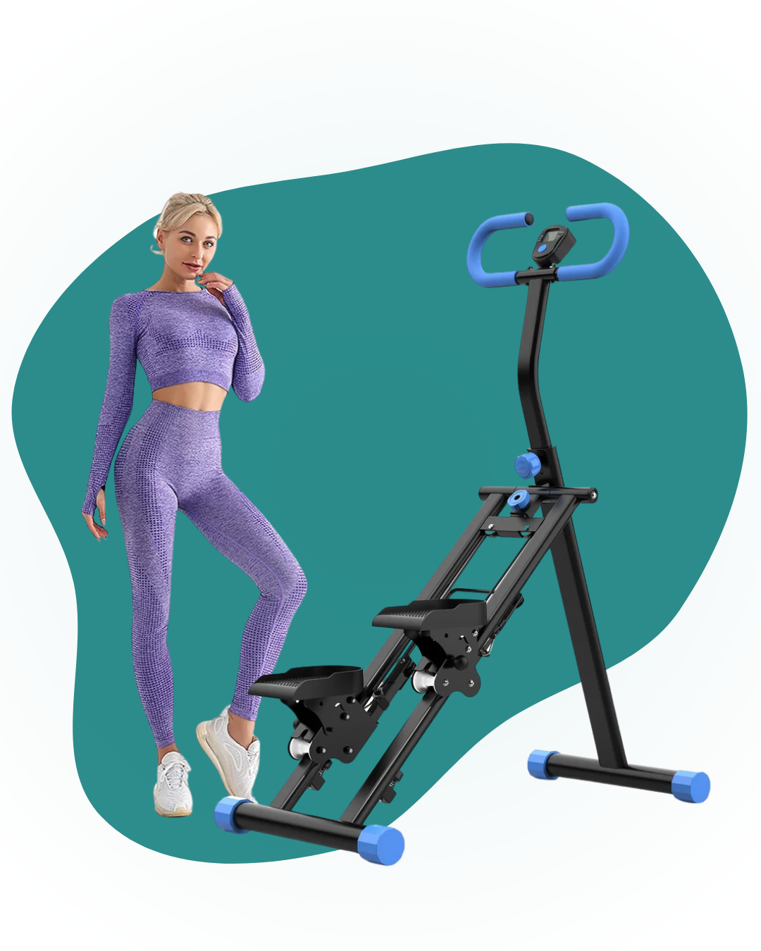 Folding Vertical Cardio Exercise Climber