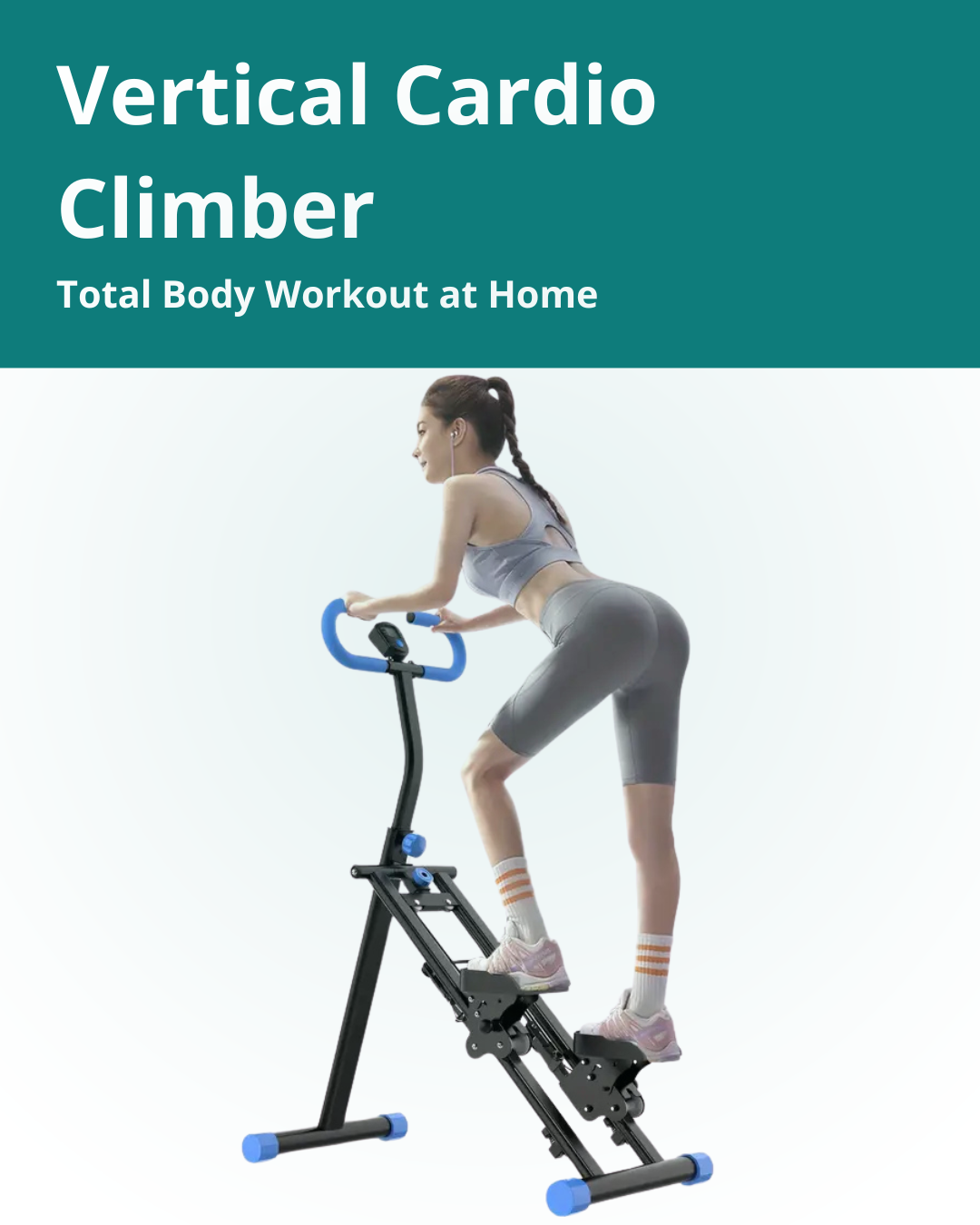 Folding Vertical Cardio Exercise Climber